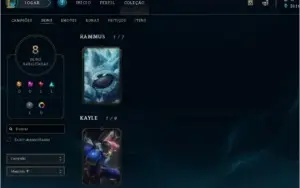 CONTA LEAGUE OF LEGENDS 59 CAMPEÕES E 15 SKINS