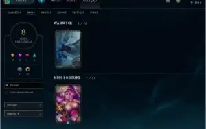 CONTA LEAGUE OF LEGENDS 59 CAMPEÕES E 15 SKINS
