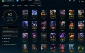 CONTA LEAGUE OF LEGENDS 59 CAMPEÕES E 15 SKINS