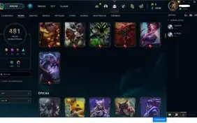 Conta de LOL Muito boa e barata
