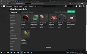 Conta de Roblox feminina