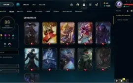 conta lol com bastante skins e cromas (b3 50lp)