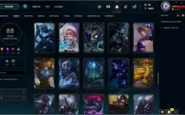 conta lol com bastante skins e cromas (b3 50lp)