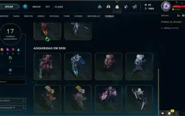 conta lol com bastante skins e cromas (b3 50lp)