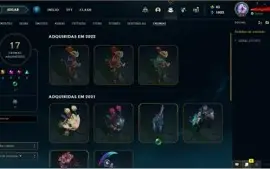 conta lol com bastante skins e cromas (b3 50lp)