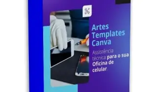 100 Artes Templates Canva para Conserto de Celulares