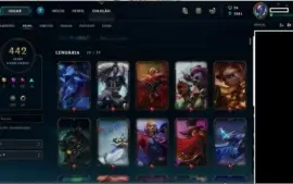 Vendo Conta do lol desde a Season 2