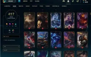 Conta Platina 1 com TODOS os champ e 427 Skins + 4 Prestigio
