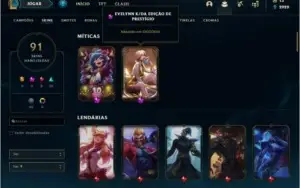 Conta gold 3 com Akali Prestigio e Twitch medieval