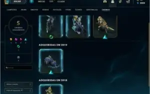 Conta gold 3 com Akali Prestigio e Twitch medieval