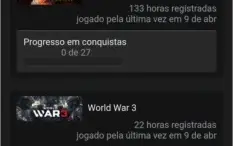 Vendo com steam com CS Go World War 3 Black desert.