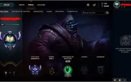 Conta LOL D4, Todos Champs, 145 skins + Ryze triunfante