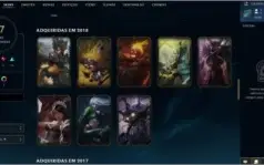 CONTA GOLD 3 COM QUASE 10 ANOS, ICONES RAROS E 67 SKINS.