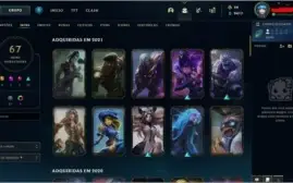 CONTA GOLD 3 COM QUASE 10 ANOS, ICONES RAROS E 67 SKINS.
