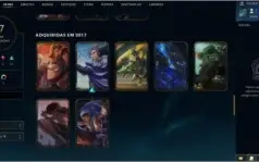 CONTA GOLD 3 COM QUASE 10 ANOS, ICONES RAROS E 67 SKINS.