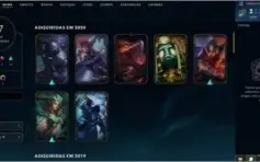 CONTA GOLD 3 COM QUASE 10 ANOS, ICONES RAROS E 67 SKINS.