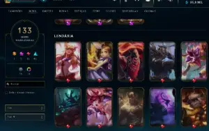 Conta Lol Full Acesso - Lvl 293 - 133 Skins - Todos Campeões
