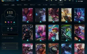 Conta Lol Full Acesso - Lvl 293 - 133 Skins - Todos Campeões