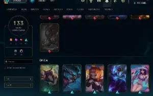 Conta Lol Full Acesso - Lvl 293 - 133 Skins - Todos Campeões