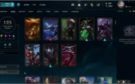 Conta LoL 125 skins (servidor NA)