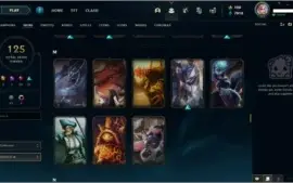 Conta LoL 125 skins (servidor NA)