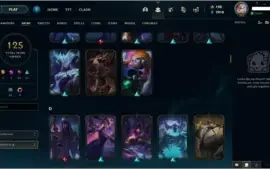 Conta LoL 125 skins (servidor NA)