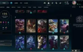 Conta LoL 125 skins (servidor NA)