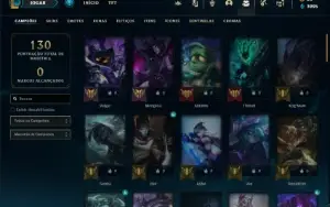 Conta ouro 4 com 80 Champs e 74 Skins