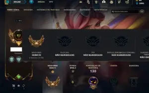 Conta ouro 4 com 80 Champs e 74 Skins