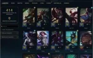 Conta League of Legends com 136 skins + todos campeões