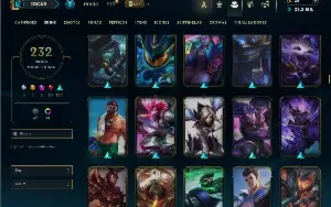 Bronze 4 com TODOS os champs e 232 Skins ( Nivel 605 )