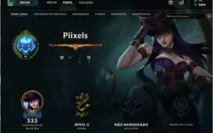 Conta de LoL (League Of Legends)
