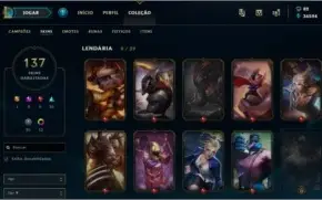 Conta League of Legends- Completa