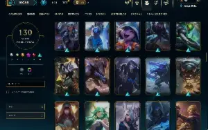 Prata 2 com TODOS os champs e 130 Skins ( JG / ADC )