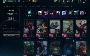 Prata 2 com TODOS os champs e 130 Skins ( JG / ADC )
