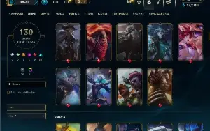 Prata 2 com TODOS os champs e 130 Skins ( JG / ADC )
