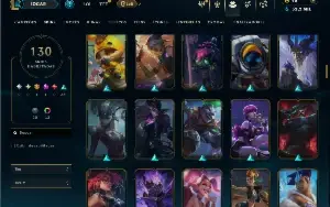 Prata 2 com TODOS os champs e 130 Skins ( JG / ADC )