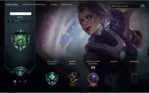 Conta League of Legends PlATINA/ IRELIA NINJA
