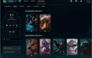 Conta League of Legends PlATINA/ IRELIA NINJA
