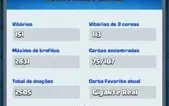 Conta Clash Royale level 9  2830 trofeús com 5 lendárias.