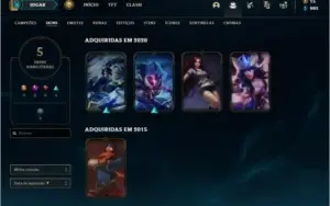 CONTA LOL CRIADA EM 2012 41 CHAMPIONS