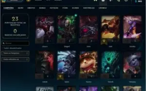 CONTA LOL CRIADA EM 2012 41 CHAMPIONS
