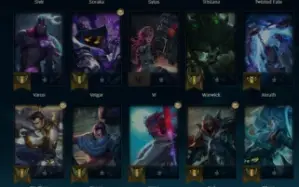 Conta smurf mestre, 50 champs, 69 % winrate mestre.