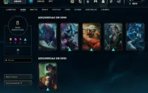 Conta smurf mestre, 50 champs, 69 % winrate mestre.
