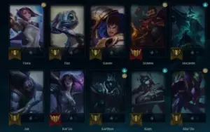 Conta smurf mestre, 50 champs, 69 % winrate mestre.