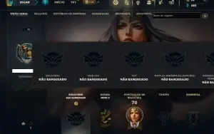 Unranked com 35 Champs e 11 Skins +3 Espolios