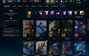 Unranked com 35 Champs e 11 Skins +3 Espolios