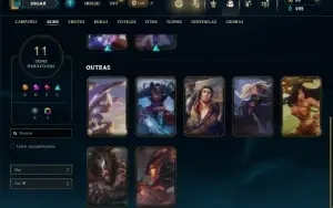 Unranked com 35 Champs e 11 Skins +3 Espolios