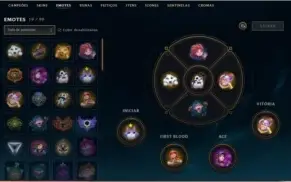 Conta LOL 244 skins, todos os campeões e mascote do TFT