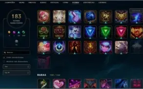 Conta LOL 244 skins, todos os campeões e mascote do TFT